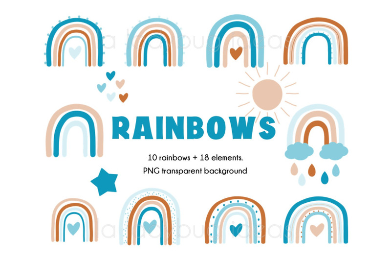 rainbows-clipart-blue-and-creme-rainbows-clip-art-28-png