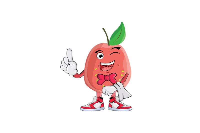 guava-bartender-server-fruit-cartoon-character-design