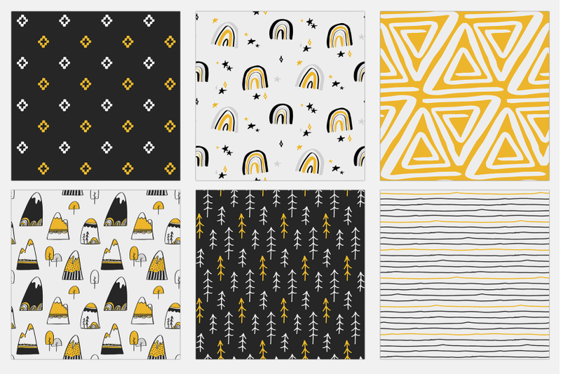 scandinavian-yellow-amp-black-digital-paper-set