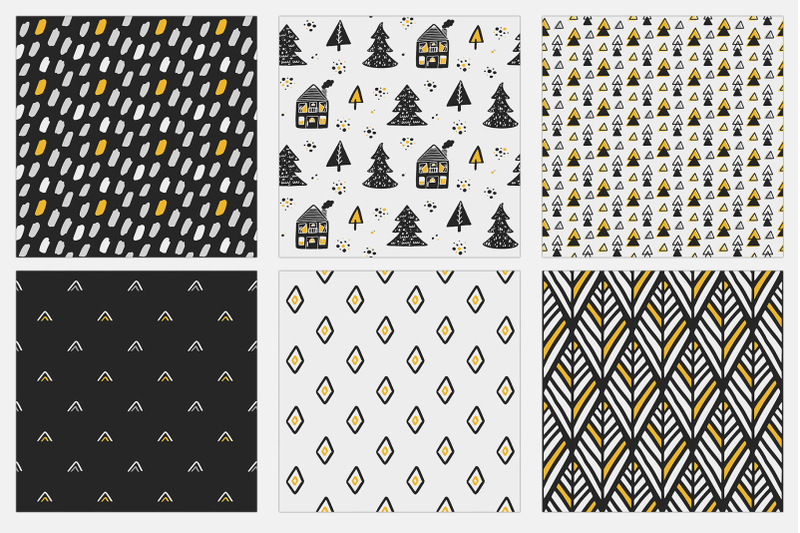 scandinavian-yellow-amp-black-digital-paper-set