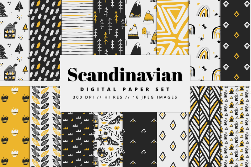 scandinavian-yellow-amp-black-digital-paper-set