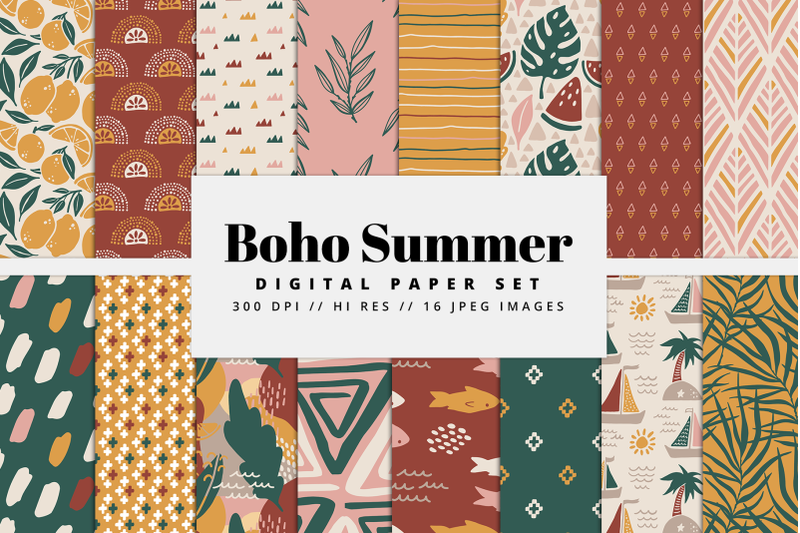 boho-summer-digital-paper-set
