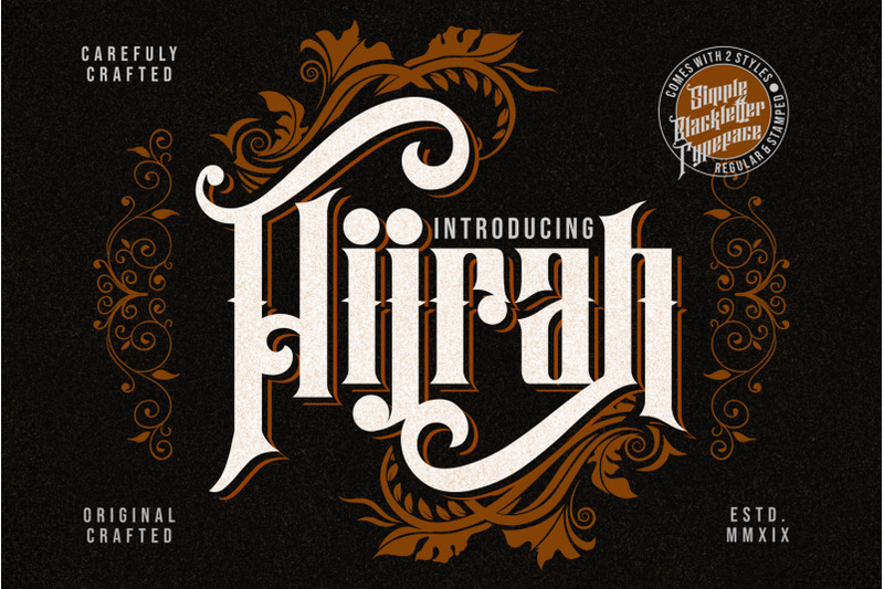 hijrah-blackletter-typeface