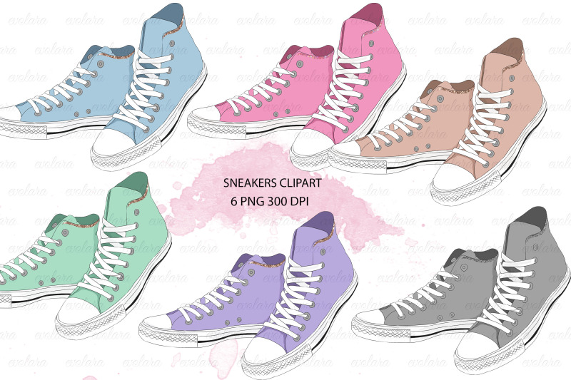 shoes-clipart-sneakers-clipart-sneaker-fashion-clipart-school-clipart