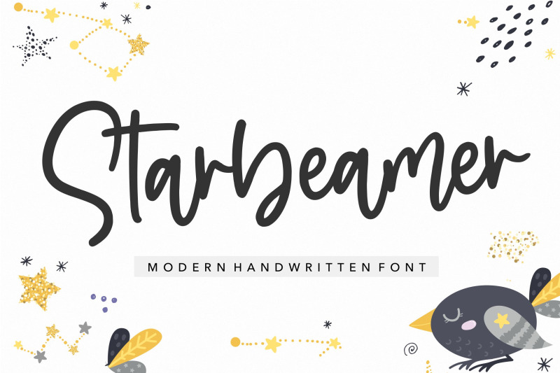 starbeamer-modern-handwritten-font