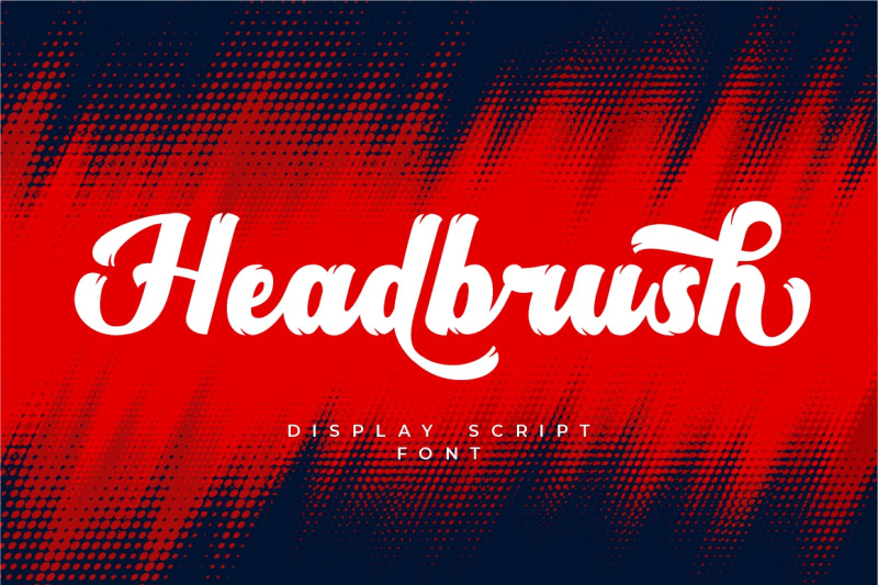headbrush-display-script-font
