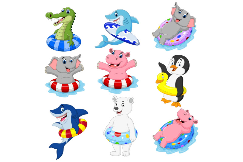 animals-with-inflatable-ring-collection