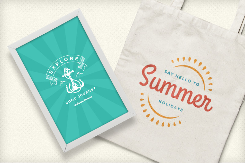 summer-holidays-emblems-amp-badges