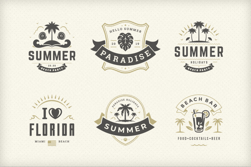 summer-holidays-emblems-amp-badges