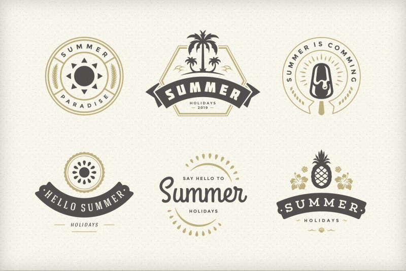 summer-holidays-emblems-amp-badges