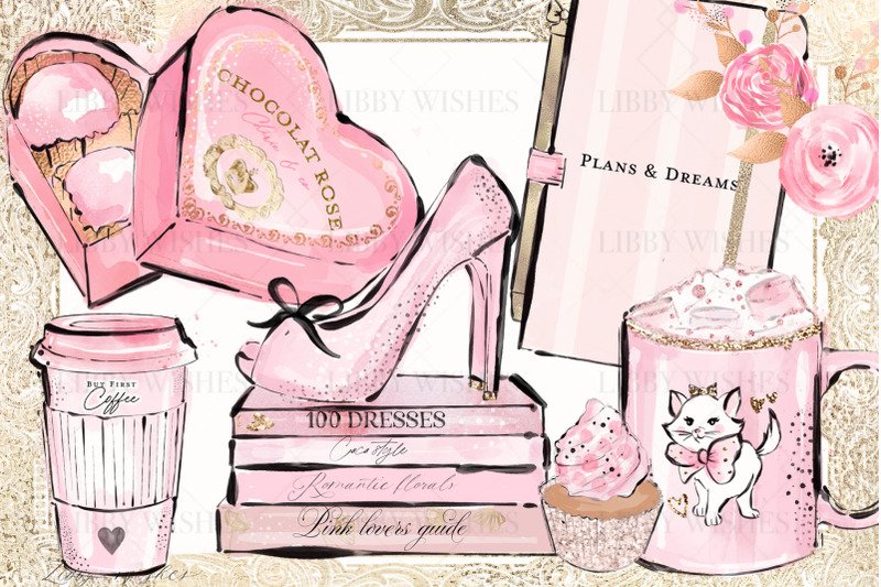pink-lovers-girly-fashion-illustration