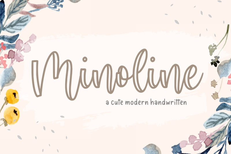 minoline-cute-modern-calligraphy-font