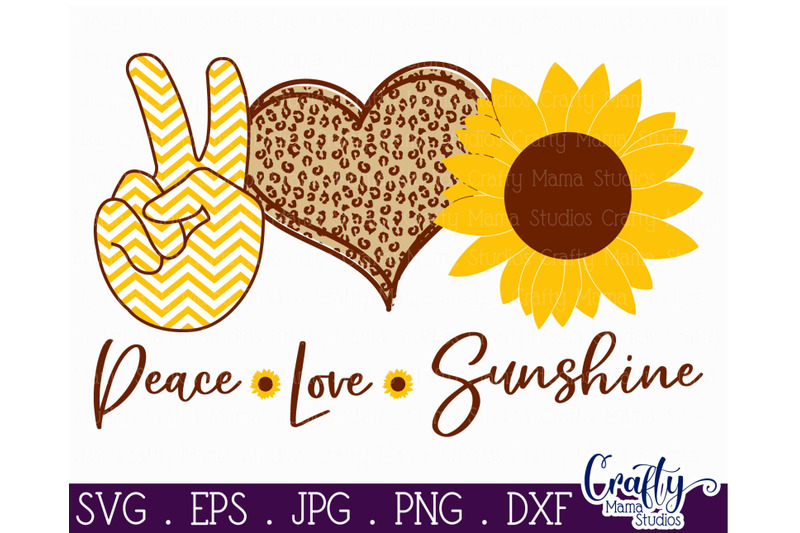 Download Sunflower Svg, Peace Love Sunshine Svg, Leopard, Chevron ...