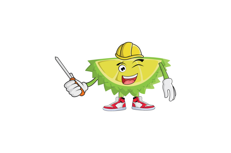 durian-construction-worker-fruit-cartoon-character-design