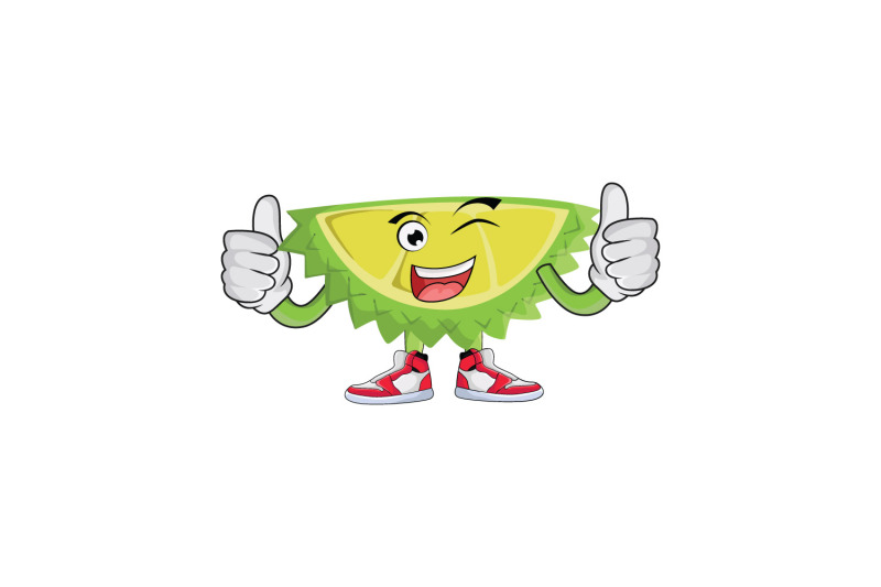 durian-double-thumbs-up-wink-fruit-cartoon-character-design