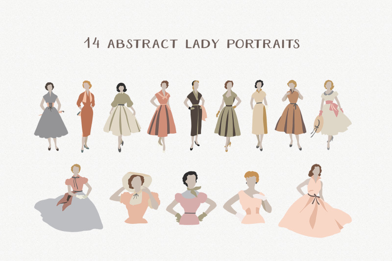 vintage-abstract-woman-collection-fashion-illustration-ladies