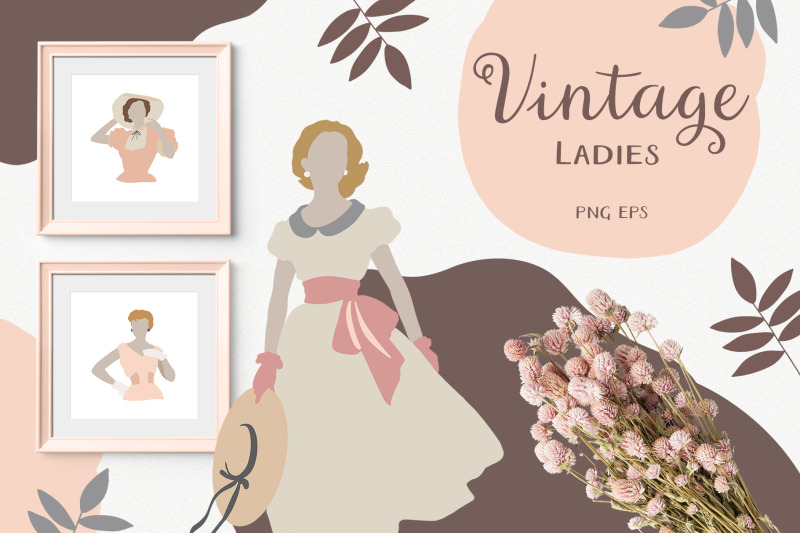 vintage-abstract-woman-collection-fashion-illustration-ladies