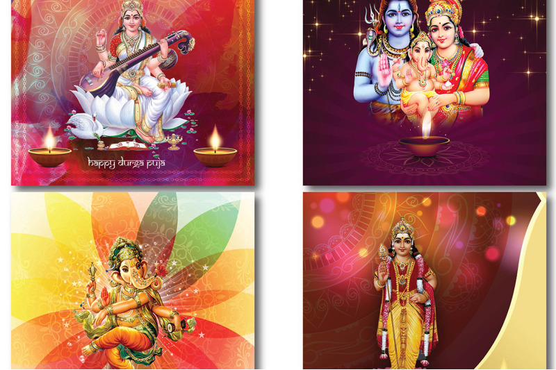 durga-puja-digital-papers-hinduism-designs-hindu-scrapbook-papers-h