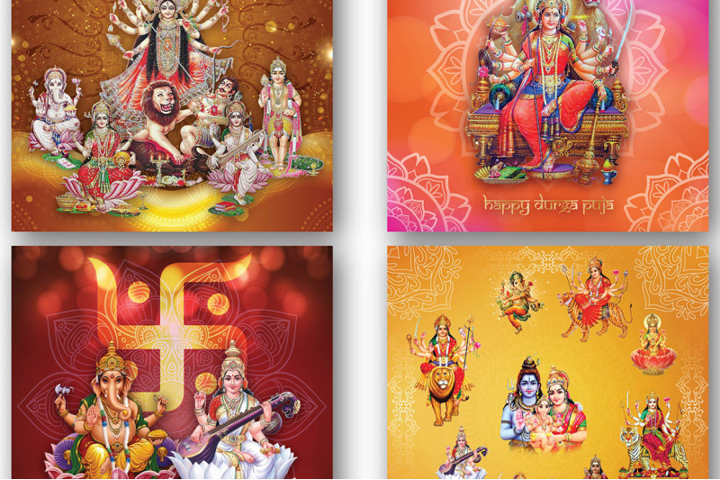 durga-puja-digital-papers-hinduism-designs-hindu-scrapbook-papers-h