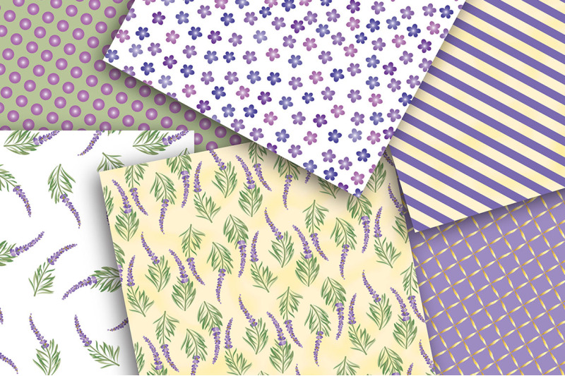 lavender-spring-digital-papers-lavender-floral-digital-papers-stripe