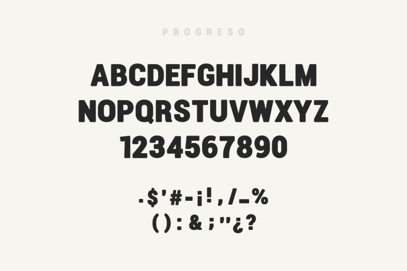 progreso-typeface