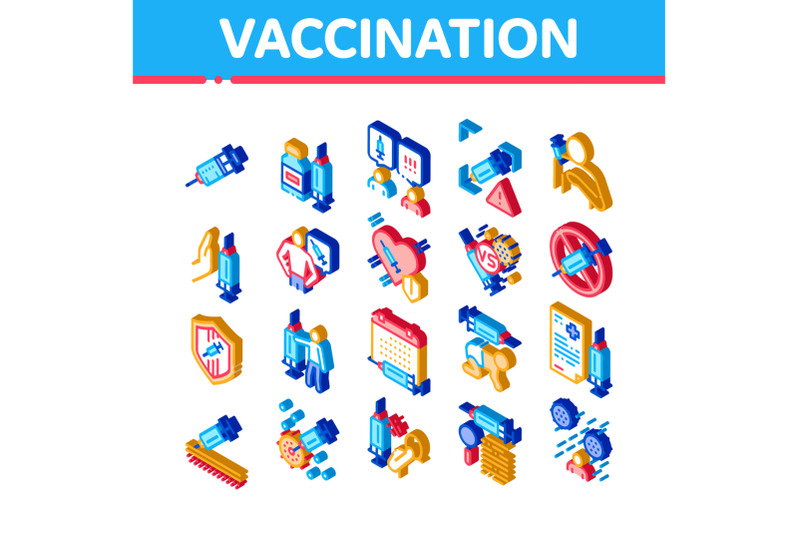 vaccination-syringe-isometric-icons-set-vector