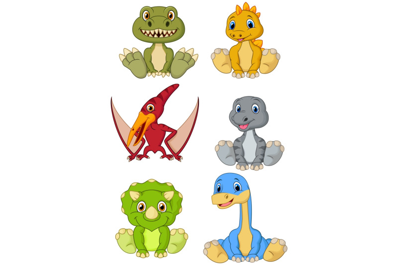 cartoon-baby-dinosaurs-clipart-set