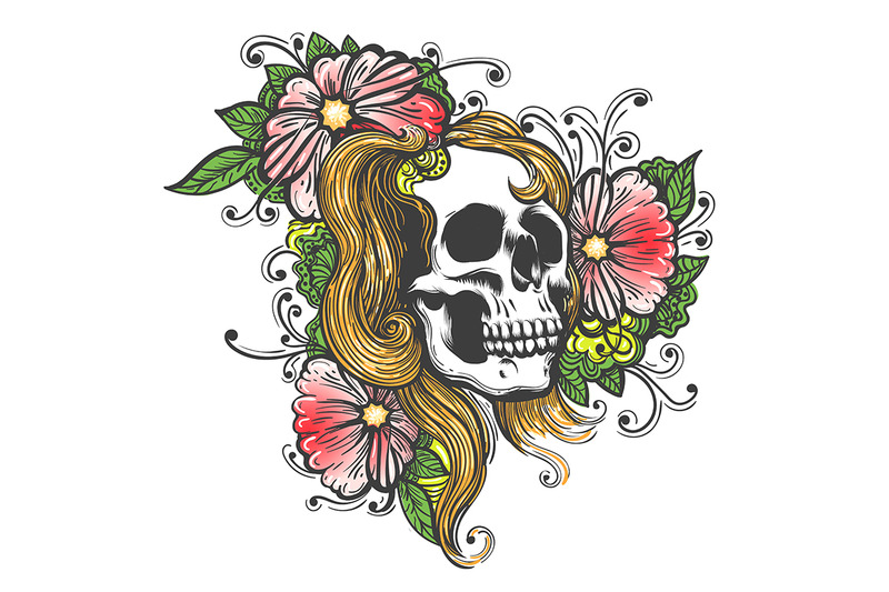 skull-and-flowers-hand-drawn-illustration