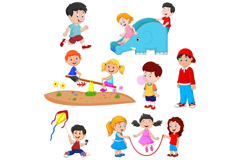 cartoon-kids-playing-clipart-set-graphic