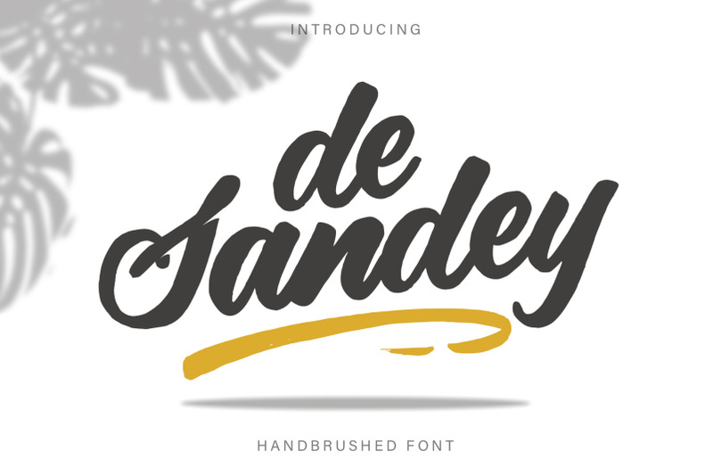 de-sandey-handbrushed-font