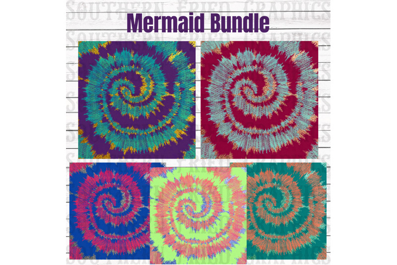 mermaid-tie-dye-pattern-digital-graphic-bundle