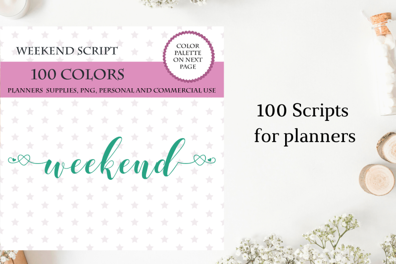 100-weekend-font-clipart-weekend-sticker-clipart-weekend-planner