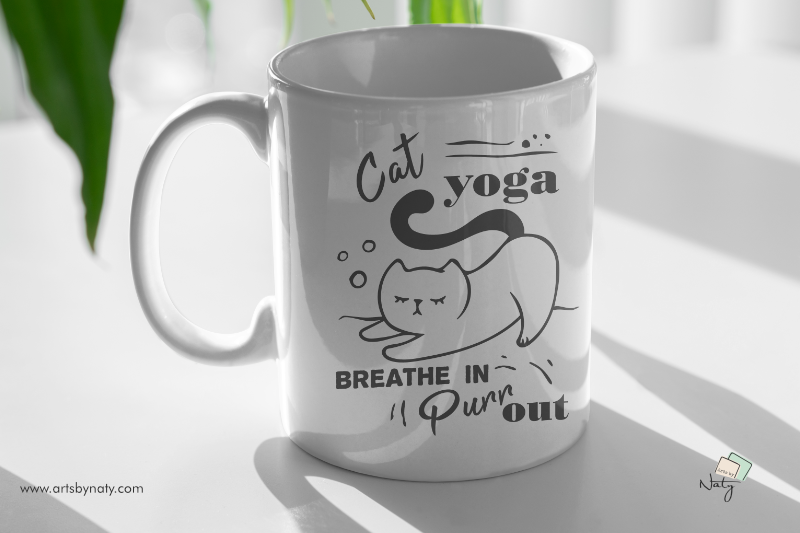 cat-yoga-breathe-in-purr-out-funny-svg-illustration