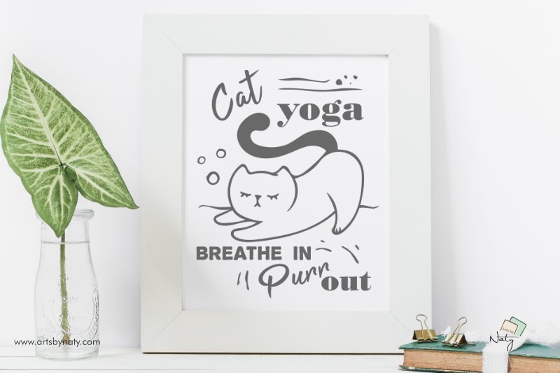 cat-yoga-breathe-in-purr-out-funny-svg-illustration