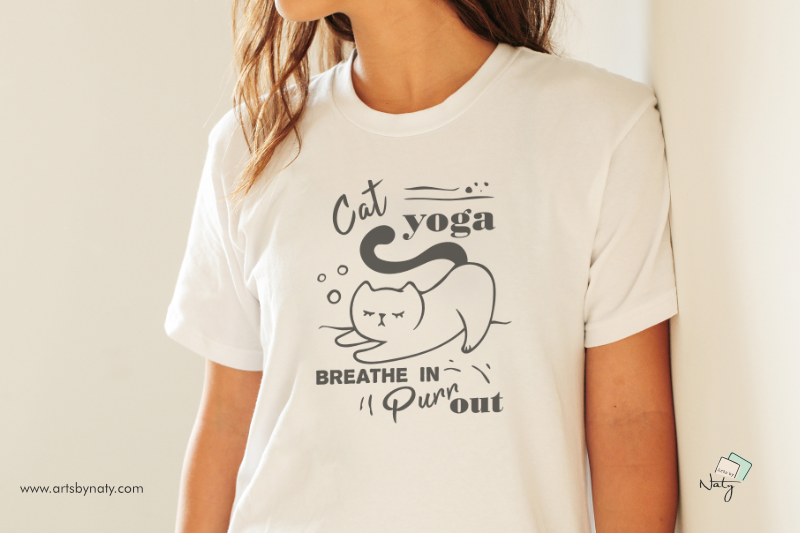 cat-yoga-breathe-in-purr-out-funny-svg-illustration