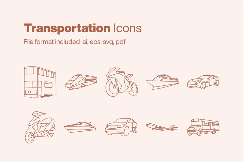 transportation-10-icons