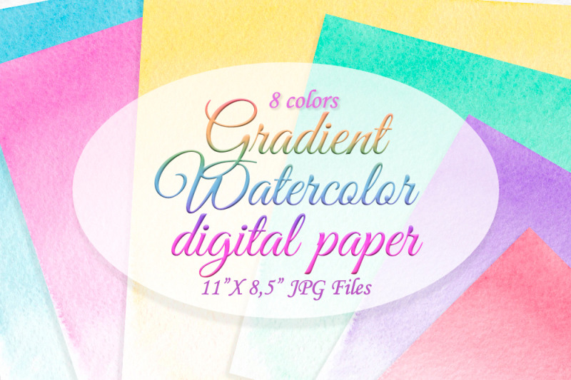 watercolor-digital-paper-colorful-gradient-background