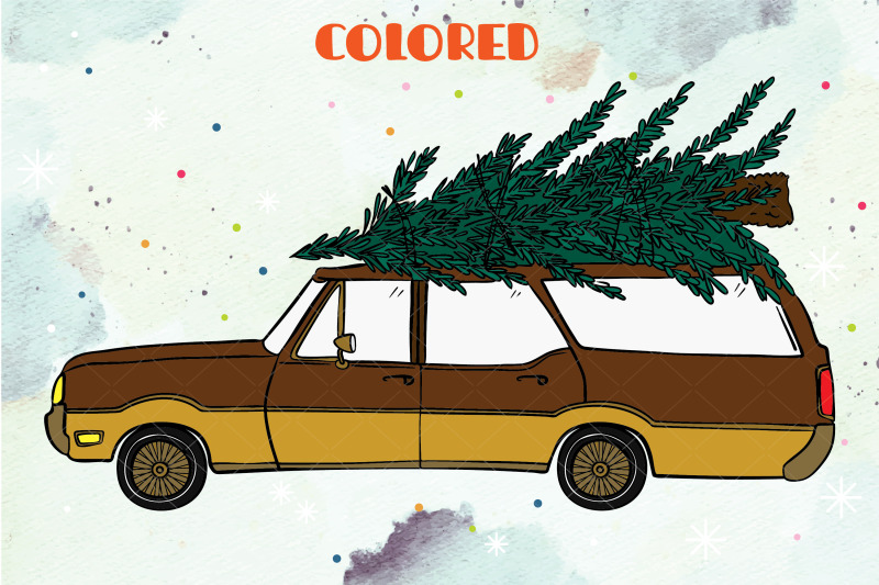 colored-station-wagon-car-with-christmas-tree-on-roof-top-holiday