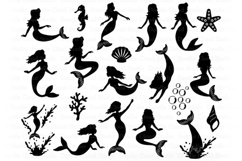 Mermaid SVG, Little Mermaid SVG Cut File, Mermaid Shirt Svg, Mermaids