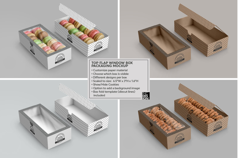 Download Window Box Packaging Mockup By Inc Design Studio Thehungryjpeg Com PSD Mockup Templates