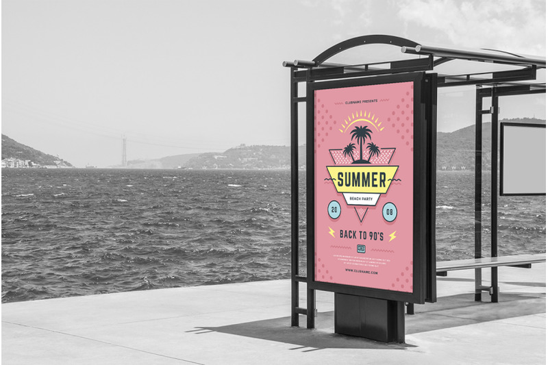 summer-90s-party-flyer-template