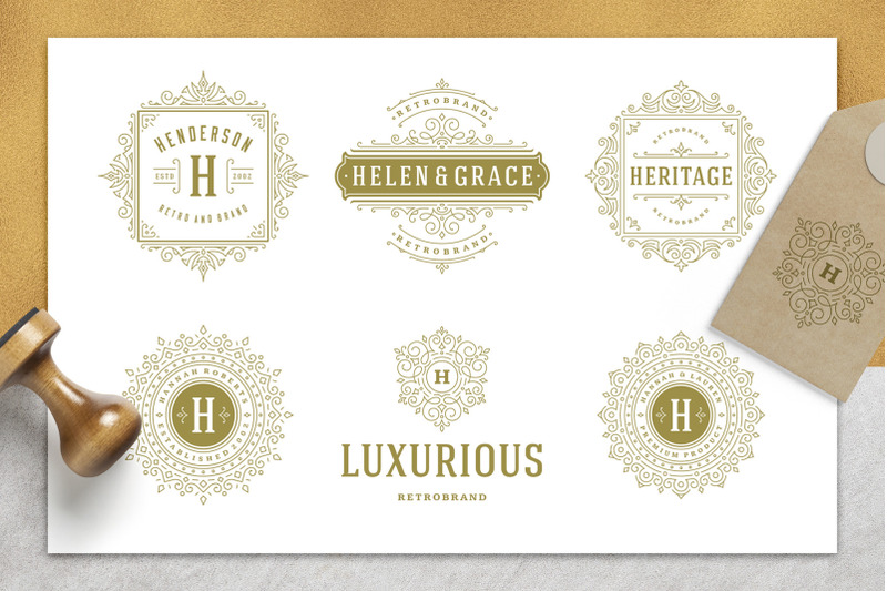 36-luxury-ornament-logos