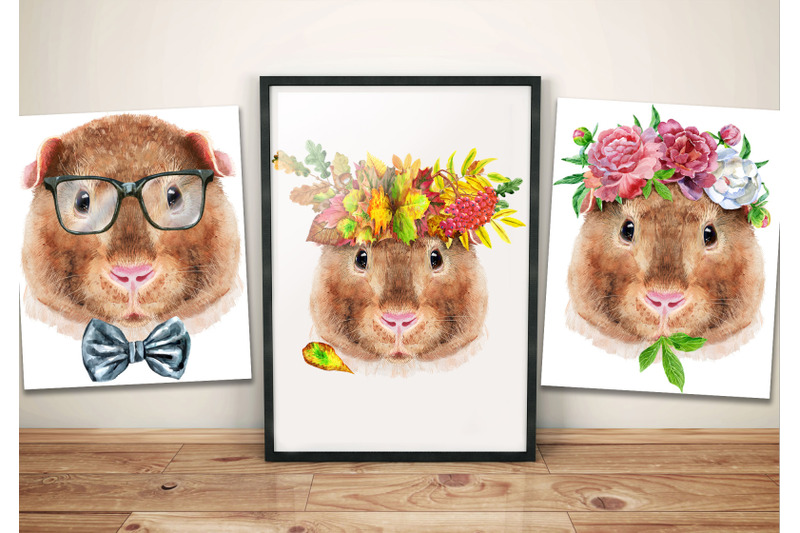 cute-watercolor-guinea-pig-teddy