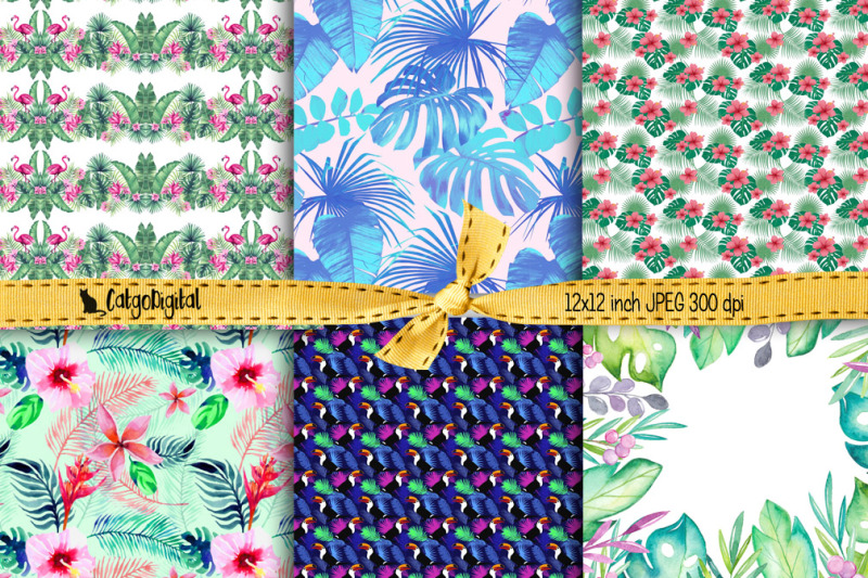 tropical-background-printable-papers-digital-scrapbooking