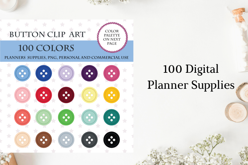 100-buttons-clipart-button-art-digital-sewing-elements-clip-art