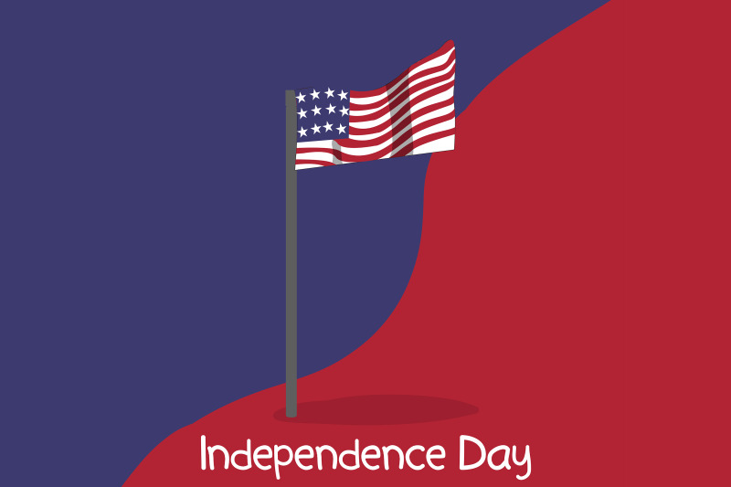 american-flag-flat-illustration