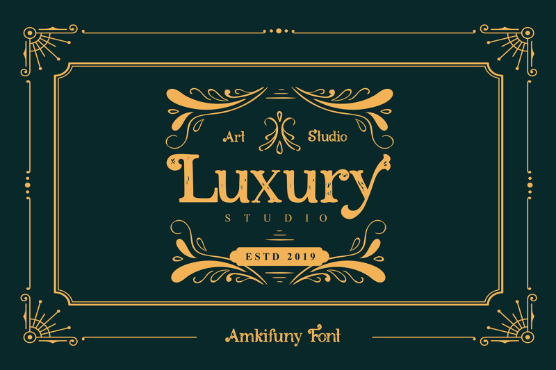 amkifuny-new-brush-serif-display-font-typeface