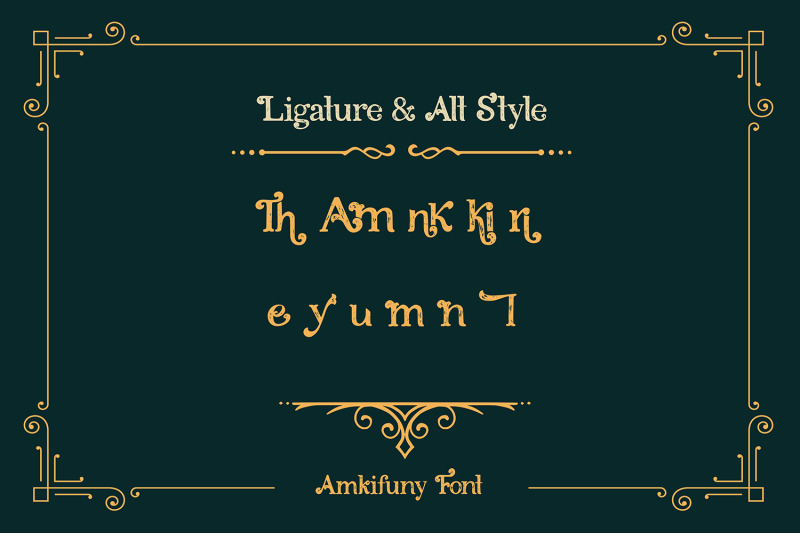 amkifuny-new-brush-serif-display-font-typeface