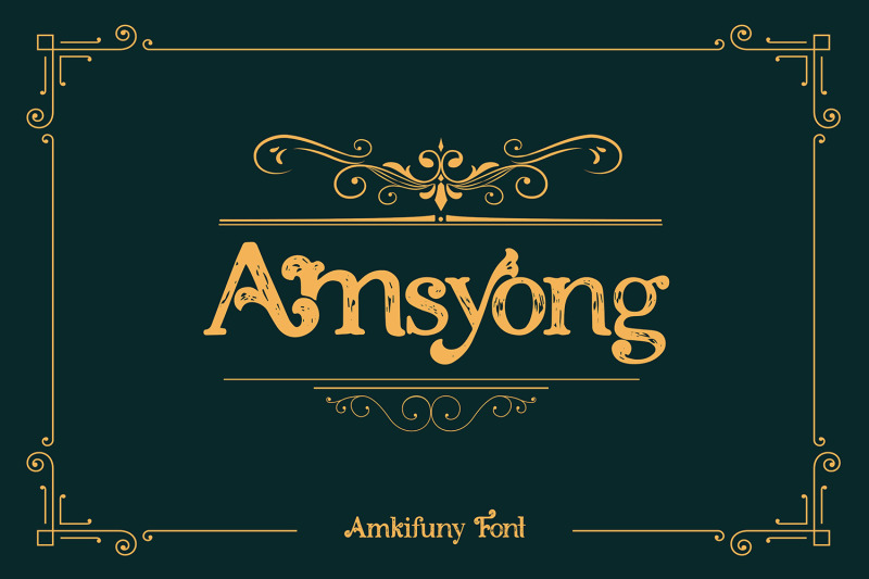 amkifuny-new-brush-serif-display-font-typeface