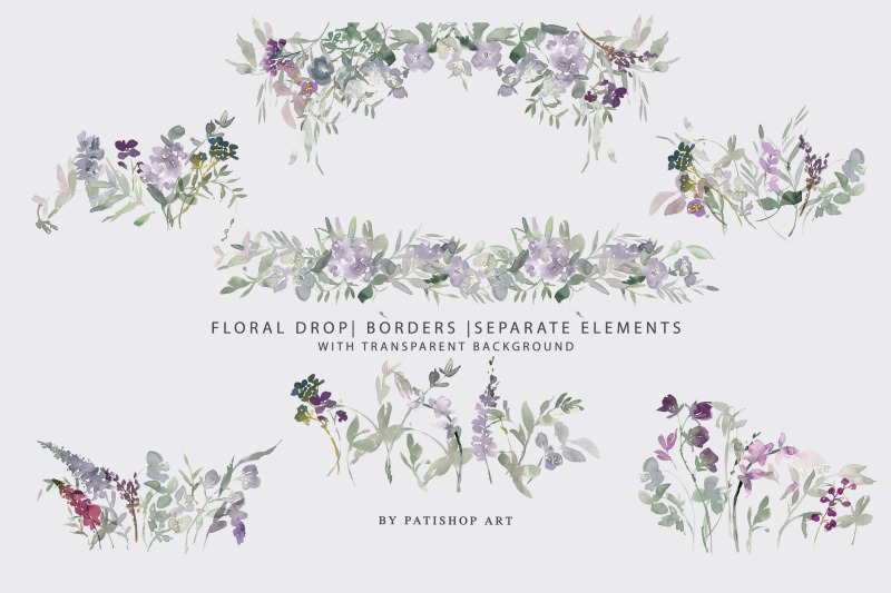 watercolor-wildflower-clipart-floral-drop-borders-and-elements